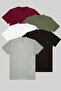 Men's 5-Pack Crew Neck Casual T-Shirt