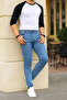 بنطلون جينز رجالي بقصة ضيقة من الليكرا - 4