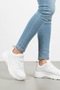 Unisex White High-Sole Sports Shoes