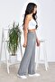 Ribbed Knit Transitional Casual Women's Trousers - 3