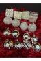 Silver Christmas Tree Ornament Set 16 Pieces – Shiny Decorative Christmas Ornaments |   Eng-144 |