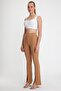 Women's Camisole Slit Leggings Trousers Camel - 5
