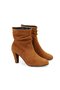 Belen Tan Women's Desacomfort Zippered Heeled Leather Boots
