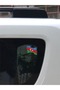 Azerbaijan Wavy Flag Sticker 7 X 6 cm - 6