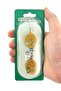 Matte Gold Look Earrings with Adygean Circassian Flag - 3