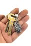 Grenade Keychain with Grenade - Matte Black - 3