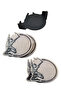 Set of 4 Coasters - with Caucasian Circassian Kamal Man Figure - 3