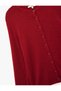Long Sleeve Crew Neck Buttoned Plush Knit Cardigan - 5