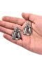 Caucasian Circasus Double Figure Earrings - 4