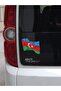 Azerbaijan Wavy Flag Sticker 15x12 cm - 3
