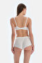 Ecru Side Gathered Poıntel Boyshort - 2