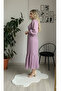 Women's Pleated Chiffon Modest Dress - 4