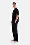 Black Striped Woven Groom Trousers - 3