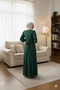 Pleated Chiffon Dress - 5