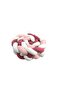 4-Piece Knit Protection Bed Edge Protector Dark Pink Dust Pink White White - 3
