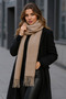 Tasseled Mink Women's Shawl Scarf - Accessory with Soft, Stylish and Comfortable Fabric Sal1257 - 5
