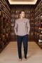 Men's Mink 100% Cotton Long Sleeve Pajama Set Comfortable Fit - 3
