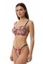 Women's Red - Green Floral Embroidered Lingerie Set