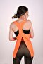 Women's Back Slit Sports Athlete Top Orange Hlv1324
