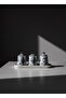 Maisone 3-Piece Embroidered Ceramic Jar Spice Rack Set – Storage Container with Stand and Lid - 4