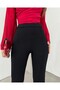Elastic waist Stretch Fabric spanish trousers -black - 3