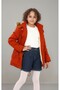 Comfortable Use Thick Winter Children's Coat with Removable Hood with Fleece Inside