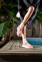 Valentine Suede Fur-Lined Colorful Sole Tazz Slippers - 4