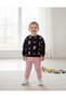Girls' Character Printed Ribbed Tights 3-Ply Non-Iron Bottom Top 2-Piece Set