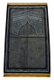سجادة صلاة منقوشة باللون الرمادي المخملي Albion Kabe