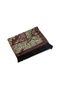 Luxury Ottoman Chenille Prayer Mat with Prayer Beads Gift, Brown - 3