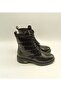 Gloria Black Shiny Crocodile Leather Women's Boots - 5