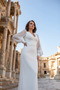 Corsage Wedding Dress, Lace Balloon Sleeve, Request Dress, Lavinia - 6