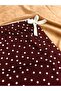 Polka Dot Pocketless Viscose Summer Women's Pajama Bottoms - 4