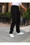 Men's High Waist Loose Cut Pipe Leg Denim Pants Regular Fit Jean - 5