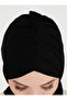 Pleated Isra Series Comfortable Cross Turban - Black - (St396), (Id 7839601) - 2
