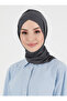 Pleated Isra Series Comfortable Cross Turban - Dark Gray - (St396), (Id 7839627) - 3