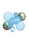 Blue Flamingo Balloon Set Compatible with Air and Helium - 2