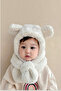 Tammy Cute Plush Children's Beanie Scarf Neck Warmer Panda Ear Hat Welsoft Windproof Beanie - 5