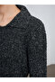 60265 Polo Collar Buttoned Pocket Detailed Knitwear Cardigan - 4
