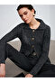 60265 Polo Collar Buttoned Pocket Detailed Knitwear Cardigan - 3