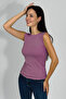 Women's Zero Sleeve Crew Neck Body Dried Rose - 2
