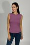 Women's Zero Sleeve Crew Neck Body Dried Rose