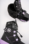 Durable, Orthopedic, Velcro, Black-Lilac Girls' Snow Boots Shoes - 2