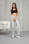 Women's Cargo Straight Fit High Waist Wide Leg Pants - 6