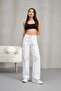 Women's Cargo Straight Fit High Waist Wide Leg Pants - 6