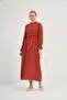 Women's Comfortable Fit Pleated Chiffon Dress Tile 31019 - 3