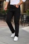 Men's High Waist Loose Cut Pipe Leg Denim Pants Regular Fit Jean