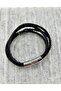 Genuine Leather Men's Bracelet with Magnet Lock - 5