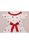 Girl's Dress Red White Spring & Summer Eid - 5