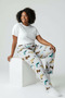 Women's Winter Plus Size Relaxed Fit Fleece Single Bottom